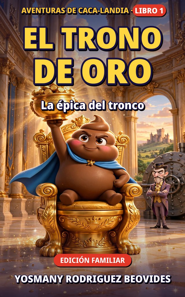 Las tres portadas de la trilogía Aventuras de Caca-Landia