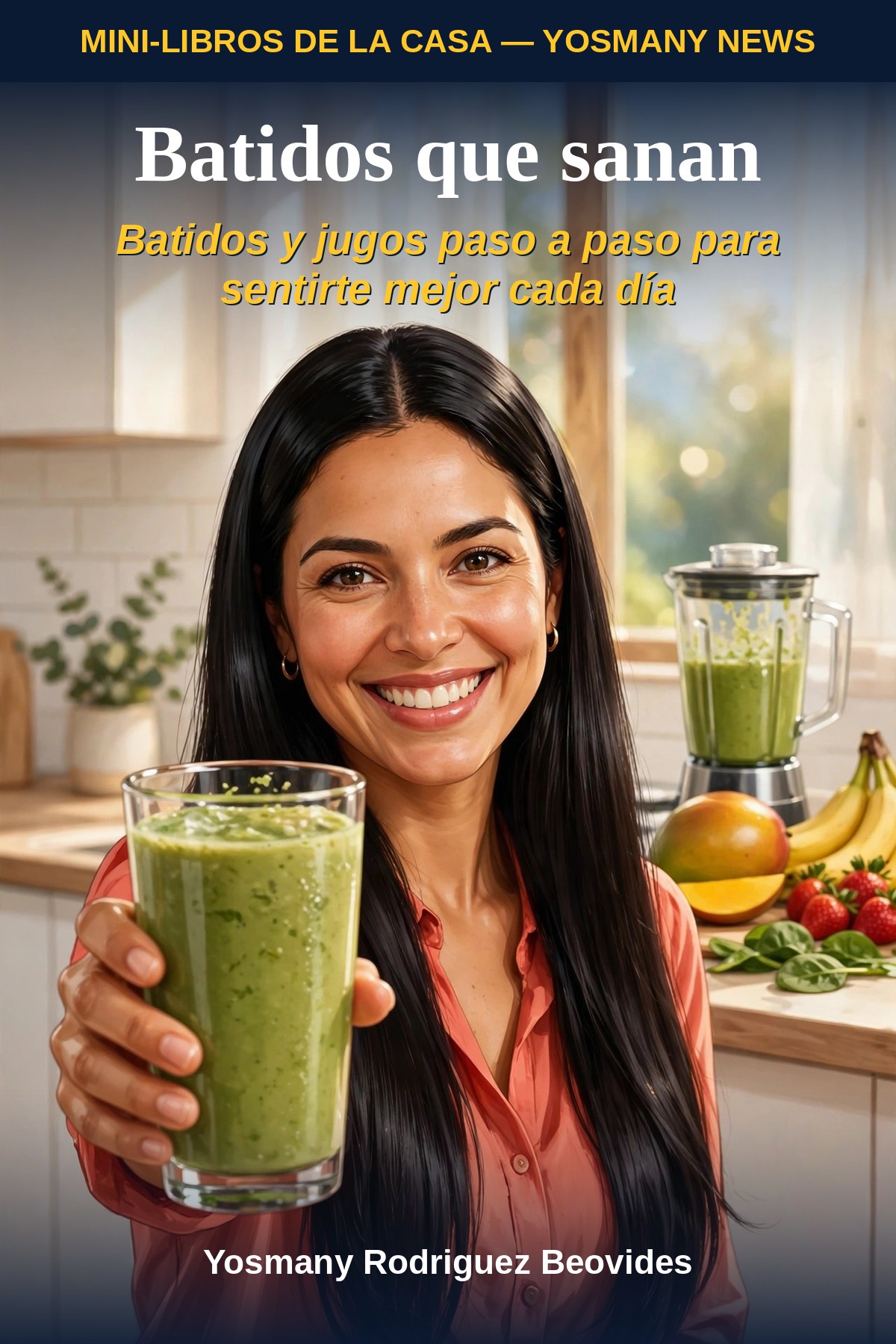 Portada de BATIDOS QUE SANAN (Mini-Libros de la Casa): la portada final en español del mini de salud