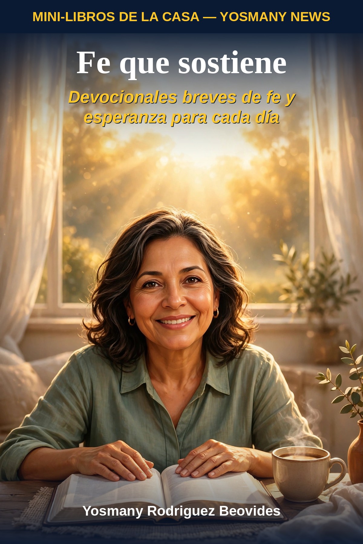 Portada de FE QUE SOSTIENE (Mini-Libros de la Casa): la portada final en español del mini de fe