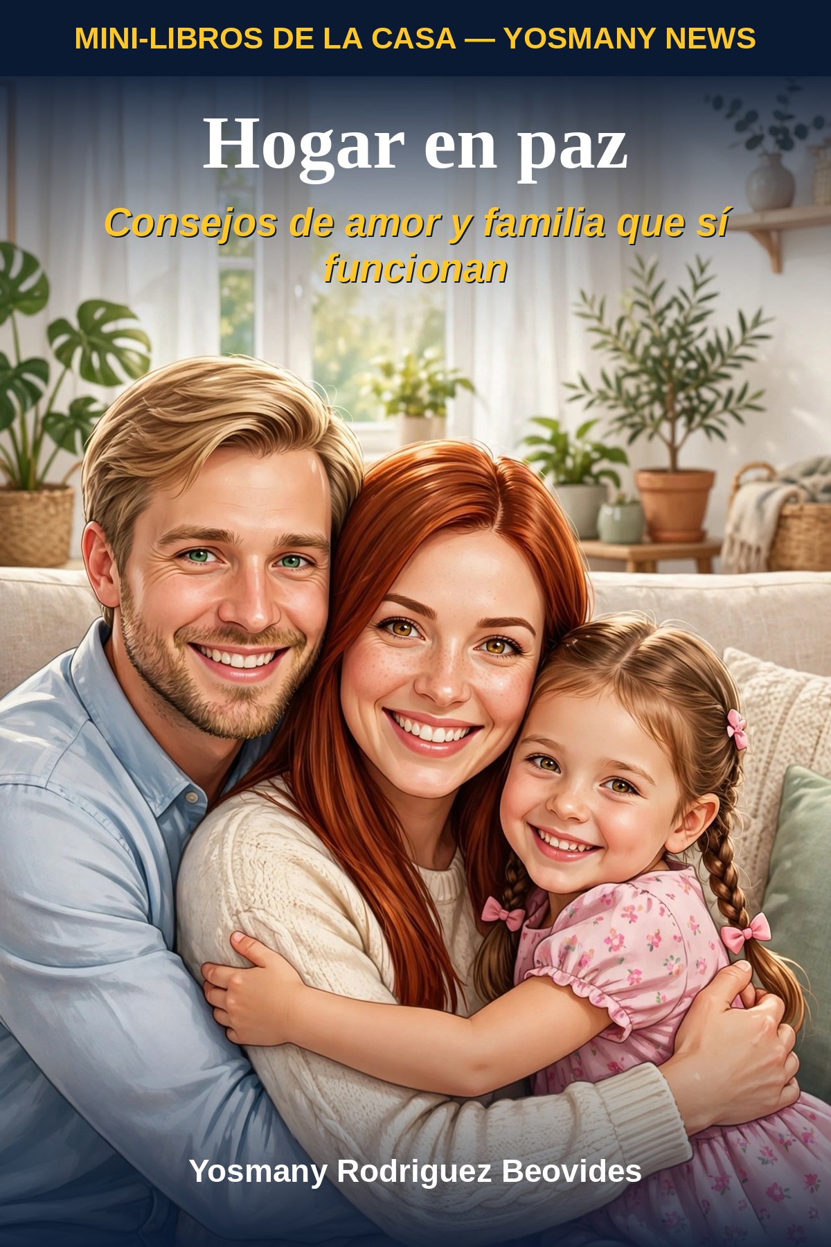 Portada de HOGAR EN PAZ (Mini-Libros de la Casa): la portada final en español del mini de hogar